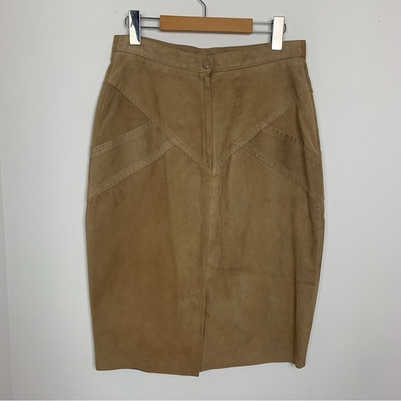 Vintage Danier 90s Y2K Suede Pencil Skirt - Picture 4 of 6